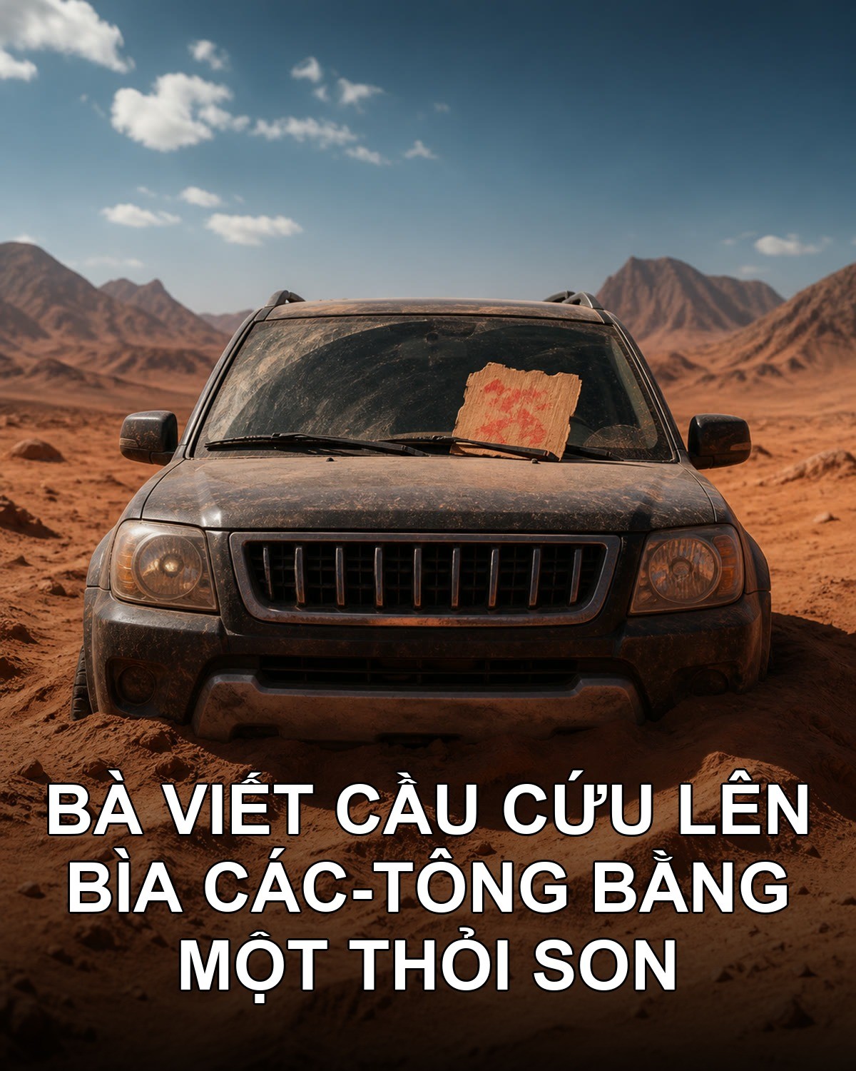 Bỏ xe đi bộ 52 km, thứ cứu họ lại là chiếc xe