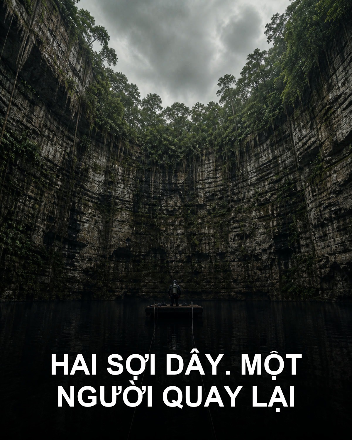 Ba ngày sau, người ta kéo sợi dây ấy lên