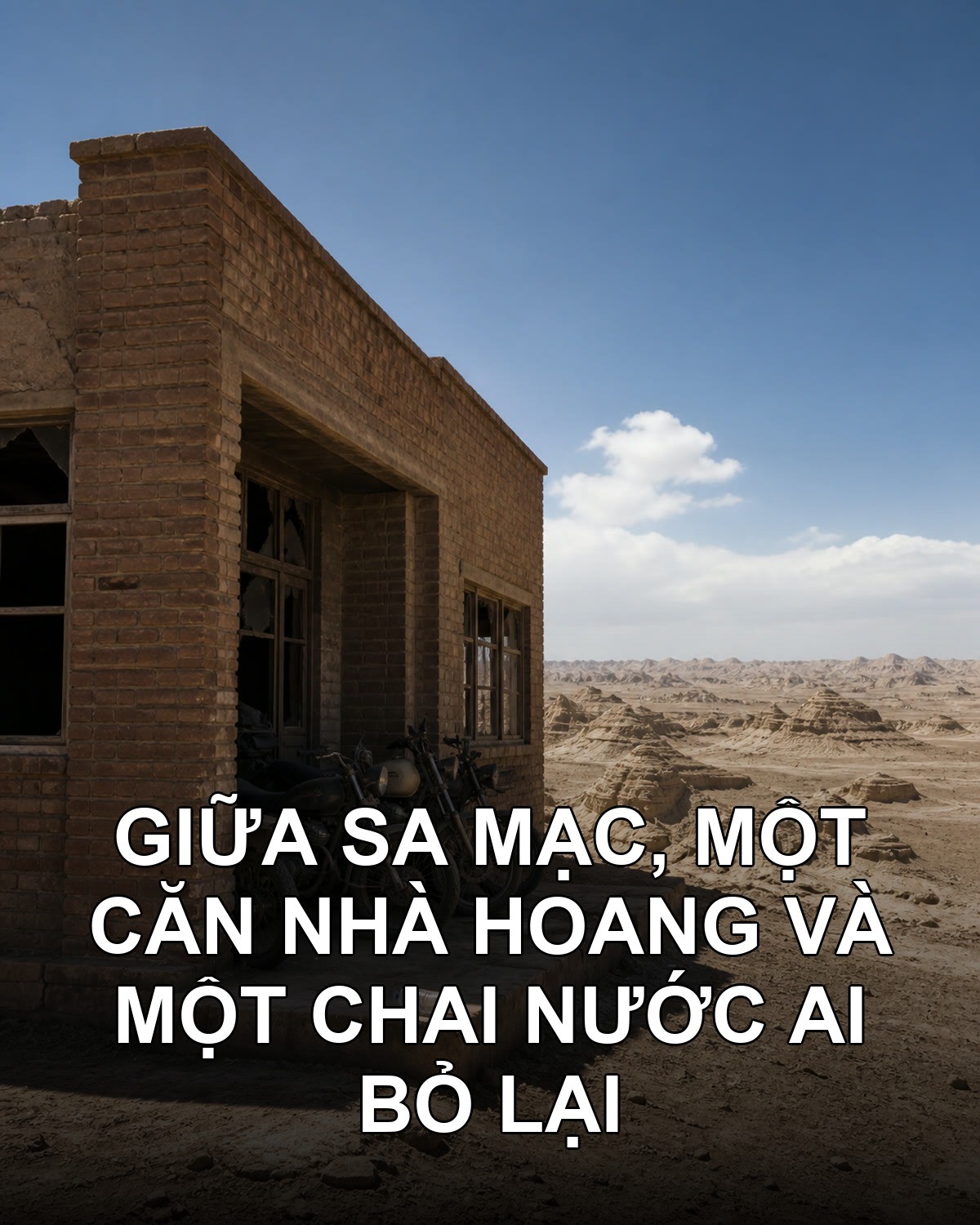 Căn nhà hoang ở km 98 và một chai nước bỏ lại
