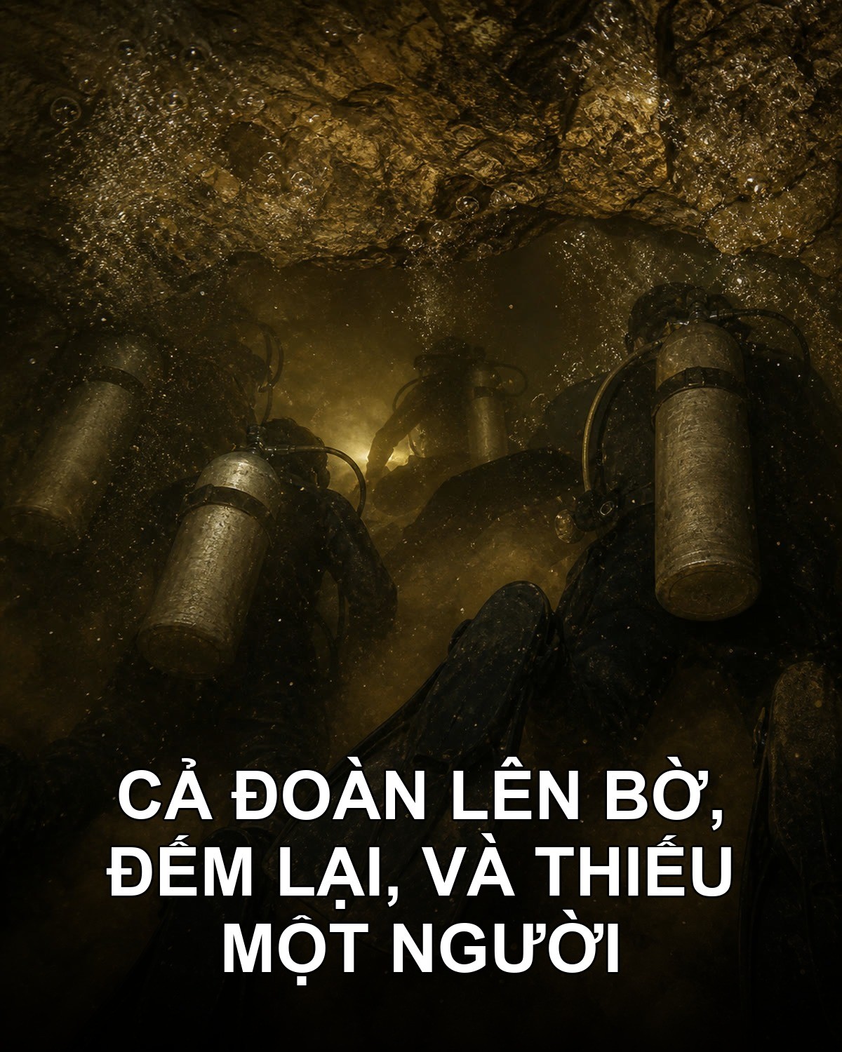 Hang ngập Vũ Minh: hơn mười người xuống, chín người lên