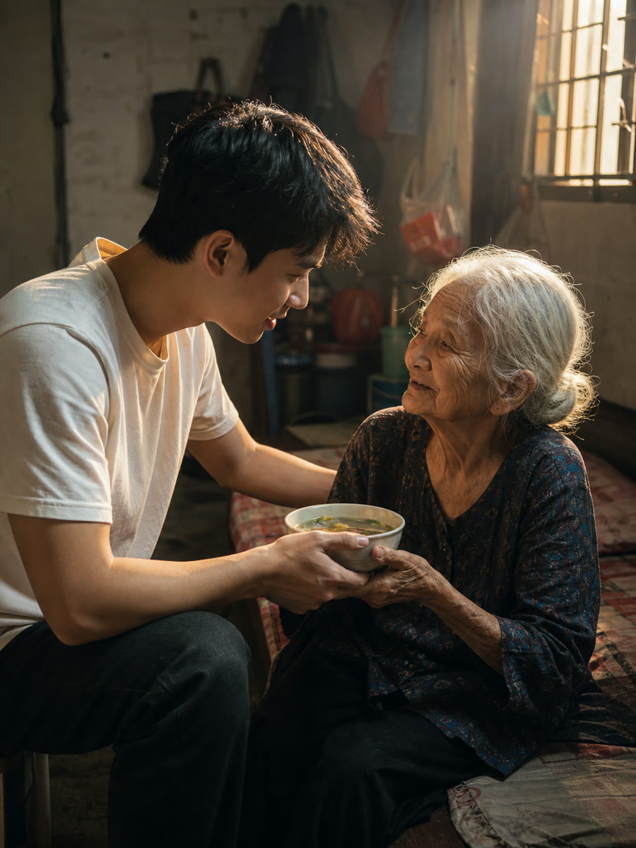 Nghe truyện Suốt Ba Năm Tôi Giúp Bà Cụ Neo Đơn Ở Xóm Trọ Không Mong Đền Đáp, Ngày Bà Mất, Thứ Bà Để Lại Cho Tôi Khiến Tôi Khóc Nghẹn
