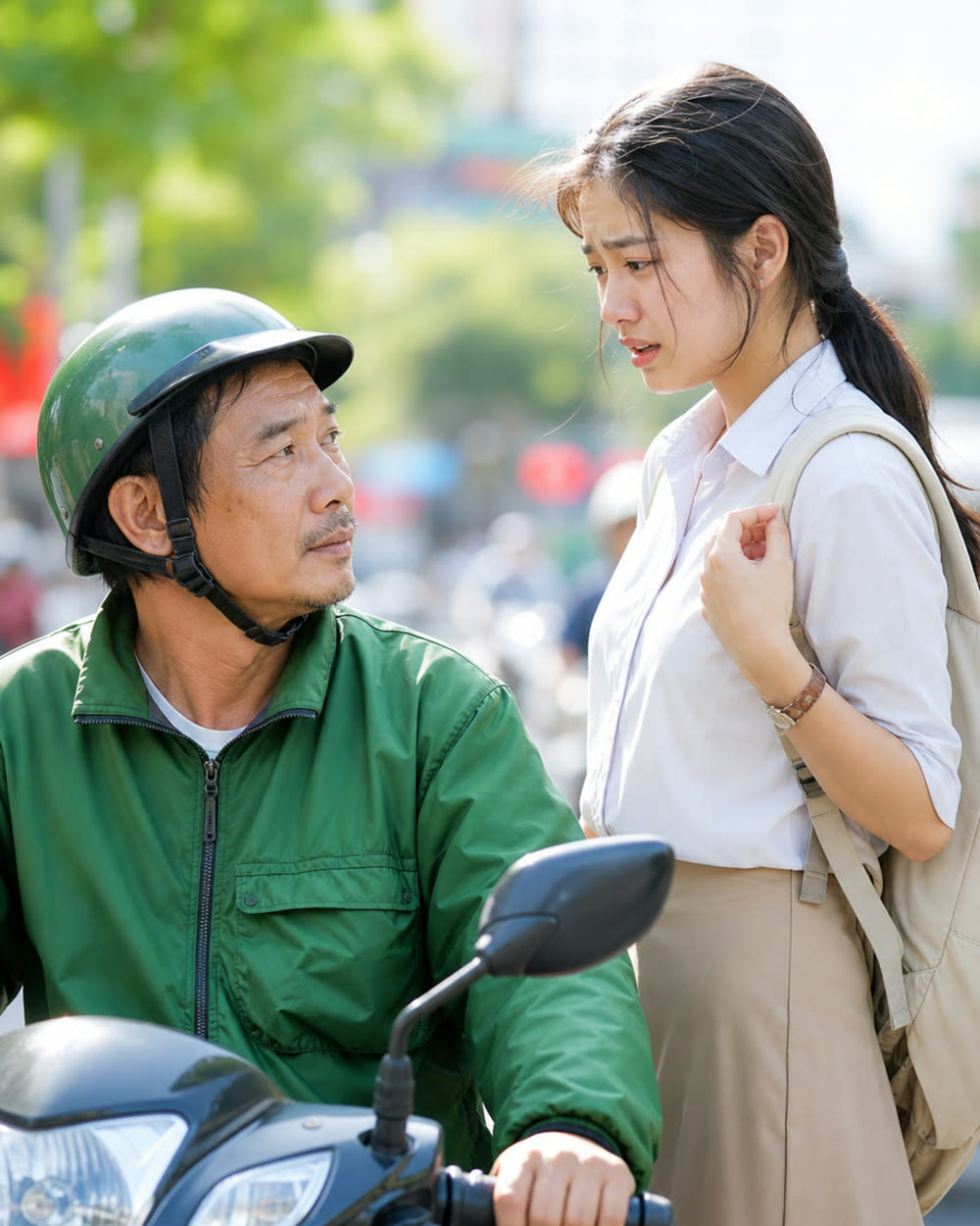 Bố tôi chạy xe ôm công nghệ, một ngày app xếp bố đón đúng tôi và nhóm bạn