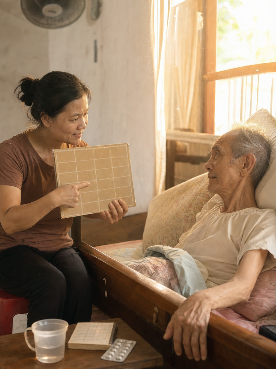Tôi chăm bố chồng nằm liệt bảy năm, đến ngày ra tòa anh cả chỉ vào mặt tôi giữa phòng xử, nói tôi chỉ là người làm được nhà anh trả công hàng tháng
