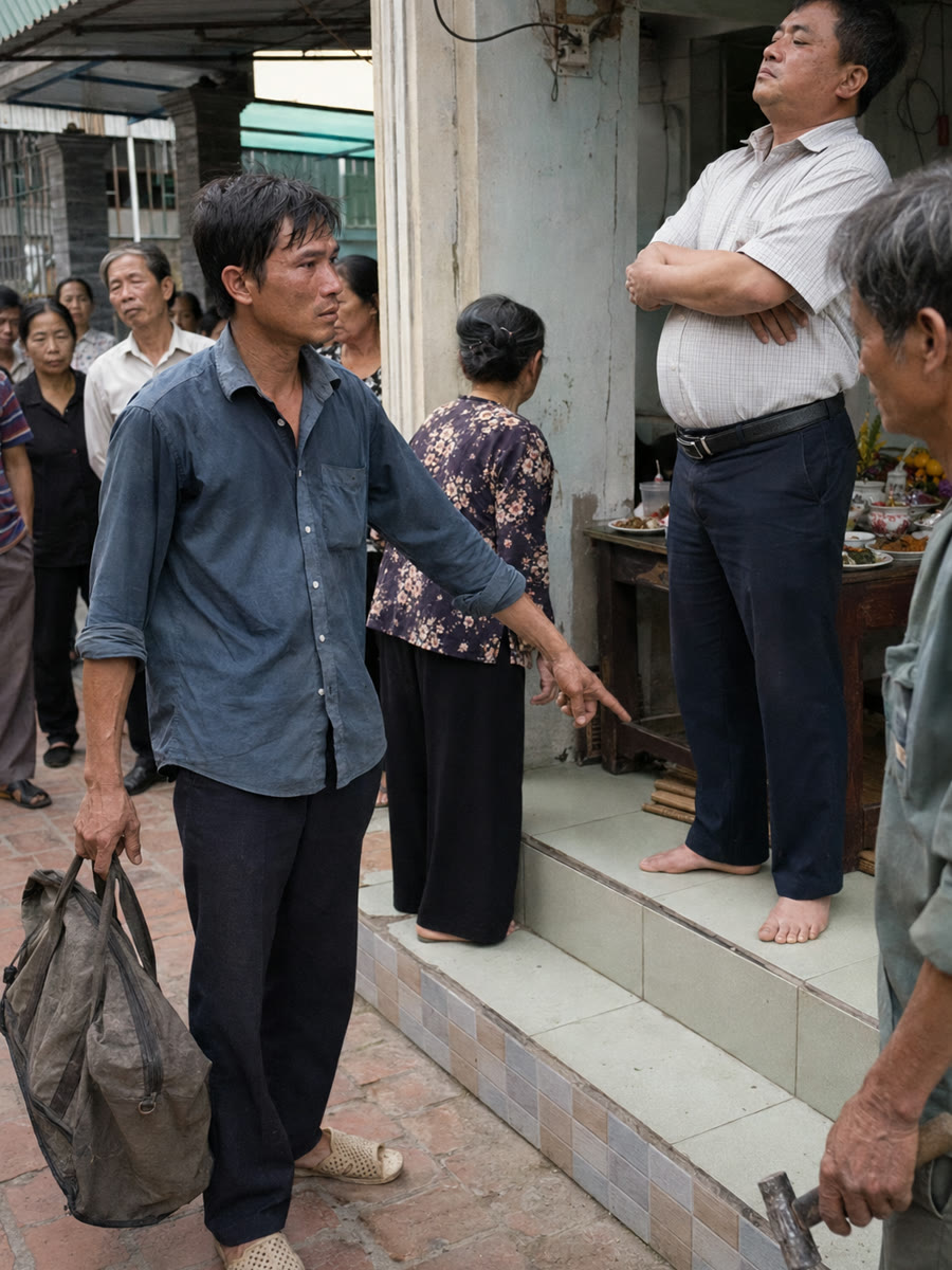 Sáu năm em gửi tiền về xây nhà, nhờ anh ruột đứng tên hộ, ngày em về anh nói giữa đám giỗ: "Tin người thì tự chịu" — em xin bóc bốn viên gạch chân tường