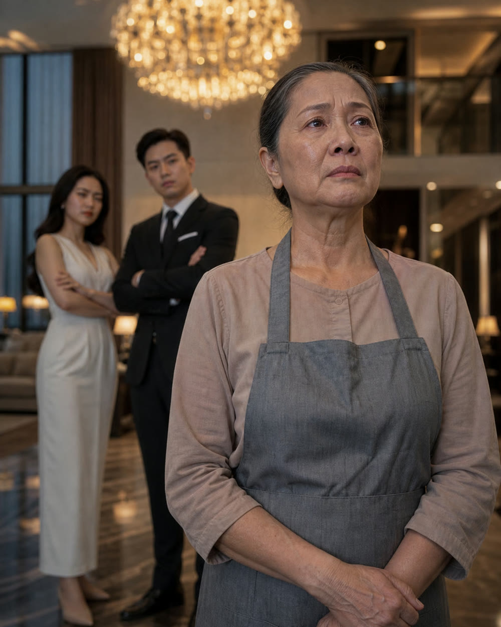 Bà giúp việc già bị cả nhà chủ khinh rẻ, vu ăn cắp vòng vàng rồi đuổi thẳng ra cửa