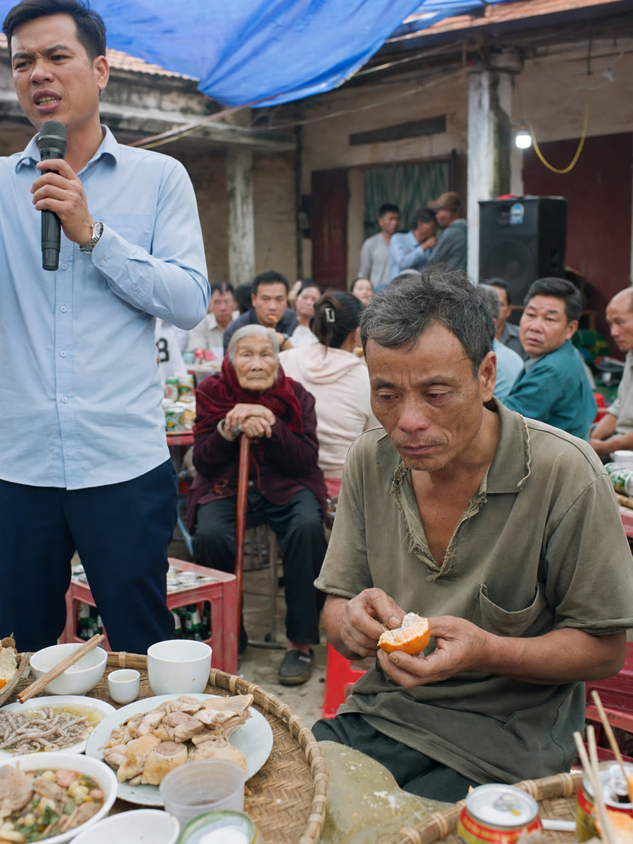 Giữa tiệc mừng thọ bà nội, con trai tôi cầm micro nói ba mươi mốt năm bố nó chỉ đi đưa mấy tờ giấy lộn