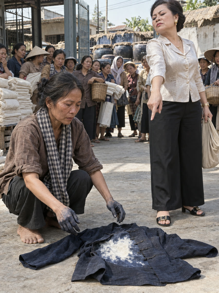 Bà chủ đại lý vải ném bộ áo bạc màu xuống chân tôi giữa sân kho: "Nhúng tay vào là hỏng, cả họ nhà bà bồi thường nổi không?"