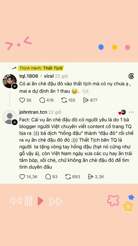 Bình luận chỉ ra "hồng đậu" bị dịch nhầm thành "đậu đỏ" — thu 14,3 nghìn lượt thích. Ảnh chụp màn hình clip của @todayma20.